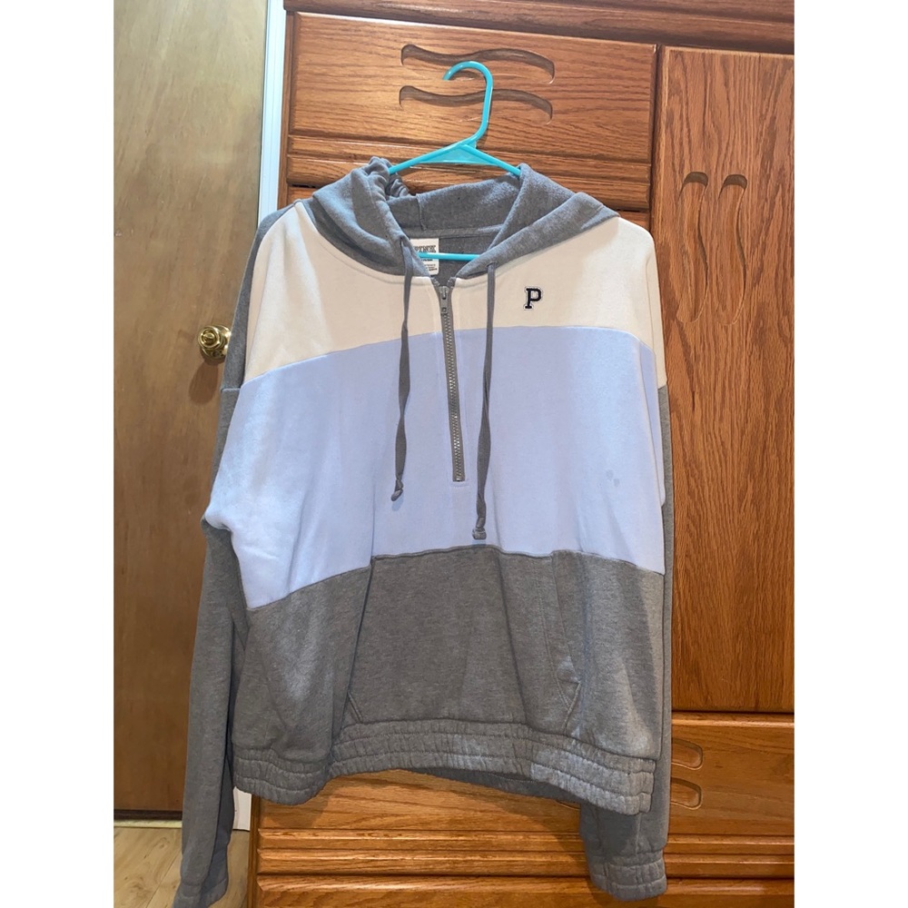 Pink Half Zip Hoodie